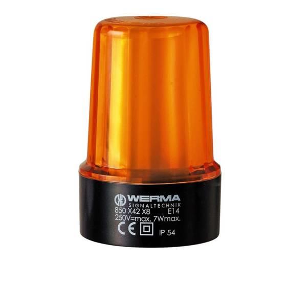 850.000.08 Werma  Permanent Beacon 850  [black] 12-250v for B15d bulb IP54 Base Mounting